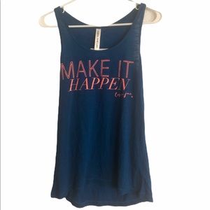 Lorna Jane Make It Happen Blue Ocean Tank Sz Small